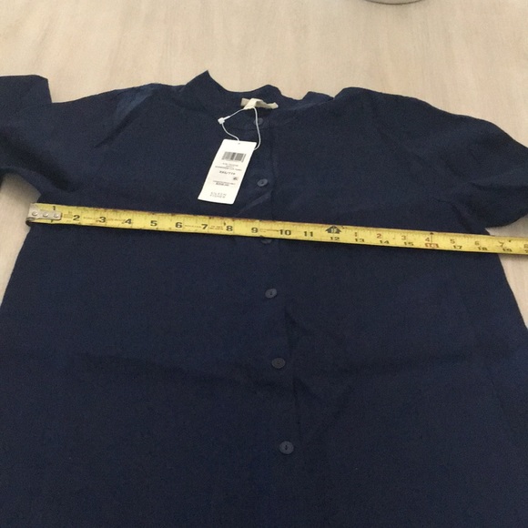 EILEEN FISHER ORGANIC LINEN LONG TUNIC SHIRT - Picture 6 of 7